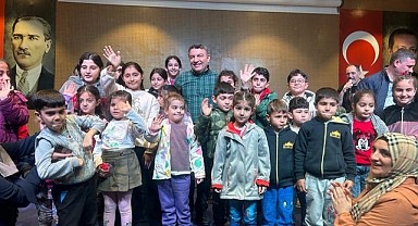 Başkan Şayir çocuklarla doyasıya eğlendi