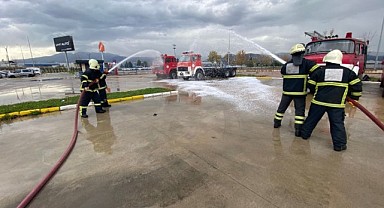 Büyükşehir İtfaiyesi’nden yangın eğitimi