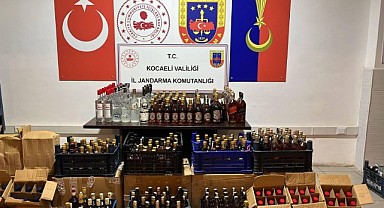 Gebze'de yılbaşı öncesi sahte içki ele geçirildi