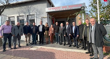 İYİ Partililerden Muhtar Aktaş’a taziye ziyareti