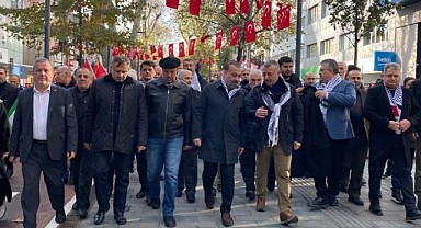 Kocaelililer, İnsan Hakları Günü'nde Filistin için yürüdü