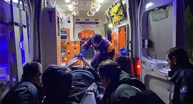 Kontrolden çıkan araç dere yatağına uçtu