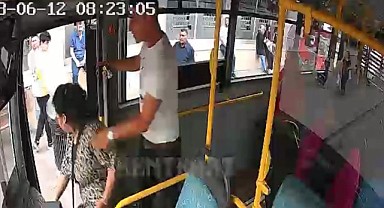 Otobüs şoförü tartakladığı kadından özür diledi