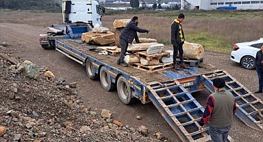 Roma dönemine ait 10 eser Altınova'ya nakledildi