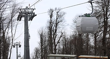 Teleferik projesinde test sürüşü gerçekleşti