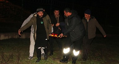 Barajda mahsur kalan genç kurtarıldı