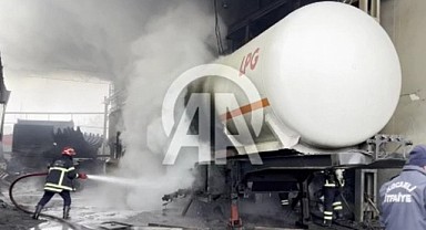Boş LPG tankı patladı! Atölyede hasar oluştu!