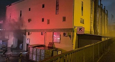 Boya fabrikasında yangın paniği!