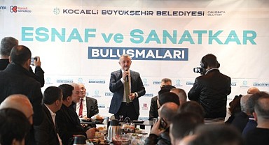 Büyükakın, Gölcüklü esnaflarla bir araya geldi