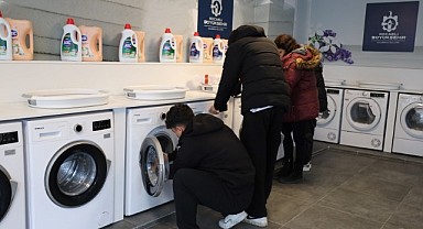 Büyükşehir’in çamaşırhane hizmeti yoğun ilgi görüyor