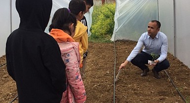 Seradan Sofraya'da ilk hasat yapıldı