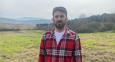 Arazisine giren ineği dronla kovaladı!