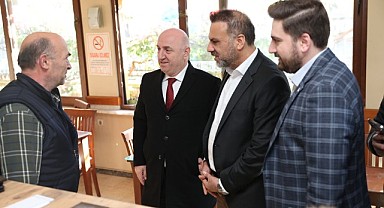 Bıyık, Bayramoğlu esnafını ziyaret etti