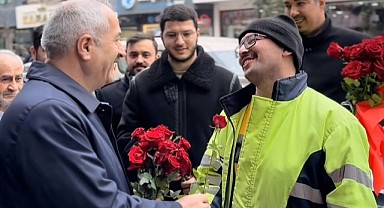 Büyükgöz, Gebzelilere kırmızı gül dağıttı
