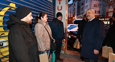 Büyükgöz, işe giden vatandaşları ikramsız bırakmadı
