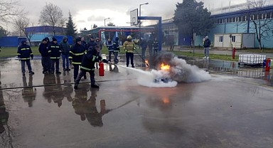 Büyükşehir İtfaiyesi’nden Tekirdağ’da acil durum eğitimi