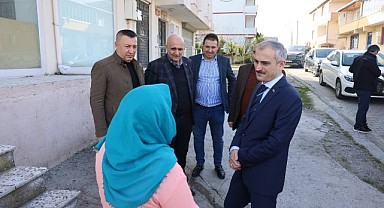Çiftçi, saha ziyaretlerini sürdürüyor