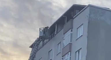 Gebze'de 8 katlı binada yangın paniği!