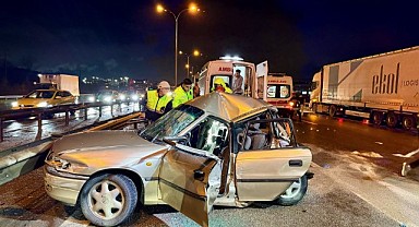Gebze’de feci kaza! 2 kişi ağır yaralandı