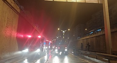 Seyir halindeki halk otobüsü cayır cayır yandı