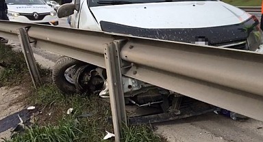 TEM'de feci kaza! 3 kişi yaralandı