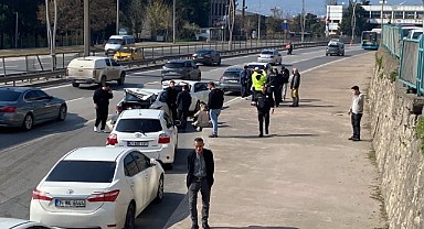7 araç birbirine girdi! 5 kişi yaralandı!