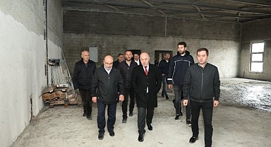 Bıyık, yapımı devam eden projeleri yerinde inceledi