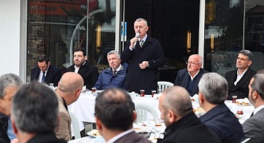 Büyükakın ve Kocaman, MOBESKO esnafıyla buluştu