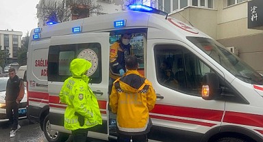 Ehliyetsiz motosiklet sürücüsü kaza yaptı!