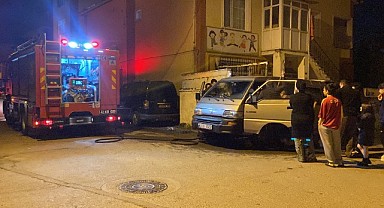 Kendiliğinden hareket eden panelvan yandı!