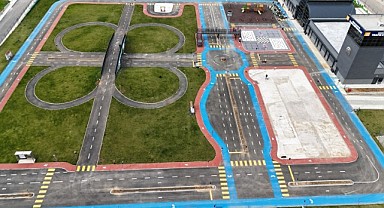 Modern trafik eğitim parkında dersler başladı