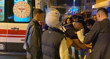 Motosiklet devrildi! 1 kişi yaralandı