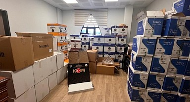 Polis depoyu bastı! 738 bin adet boş makaron yakaladı