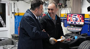 Türel’den sanayi esnafına samimi ziyaret