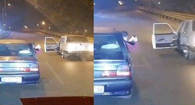 Video uğruna trafiği birbirine kattılar!