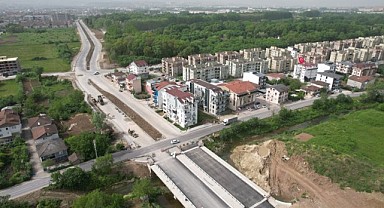 Alikahya Stadyum yoluna asfalt serimi başladı