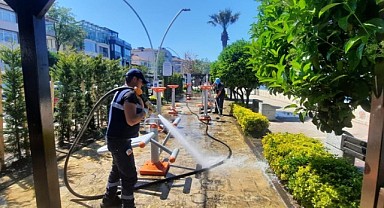 Büyükşehir çocuk parklarını bakıma aldı