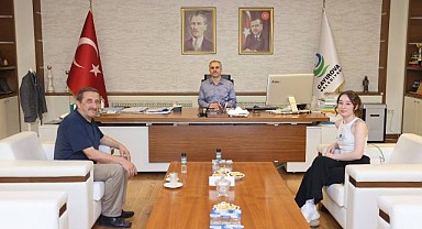 Çiftçi, Çayırovalıları makamında ağırlıyor