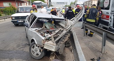 İzmit’te feci kaza! Sürücü öldü!
