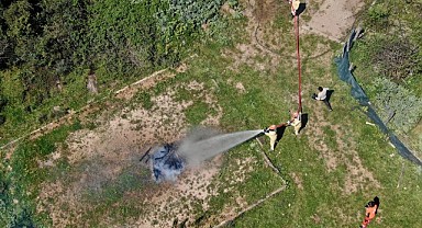 Orman yangınlarıyla mücadele tatbikatı yapıldı