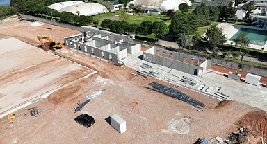 Tenis merkezine modern sosyal tesisin temeli atıldı