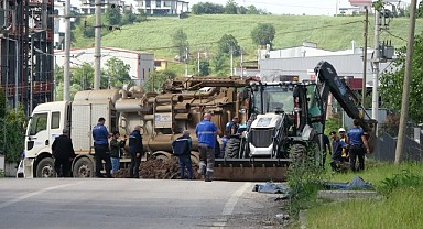 Altyapı çalışması sırasında doğalgaz borusu delindi!
