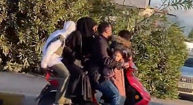 Canlarını hiçe sayan 5 kişinin tehlikeli seyahati şok etti!