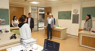 Çiftçi, belediyedeki birimleri tek tek gezdi