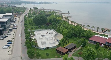 Gölcük, sahiline skate park yapılıyor