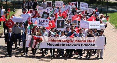 GTÜ Öğrencileri, İsrail saldırılarına sessiz kalmadı!