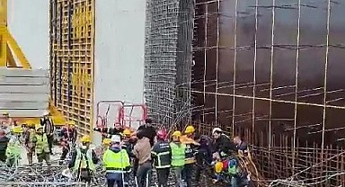 İşçi bayramında işçiler demir kalıbın altında kaldı!