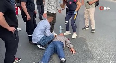 Tatlı Kuyu'da kaza! Bisiklet sürücüsü yaralandı