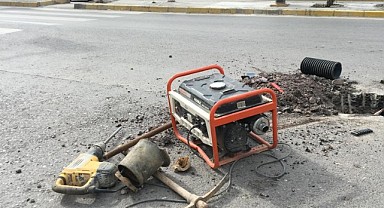 Yol yapımı çalışmasında kaza! 1 işçi yaralandı