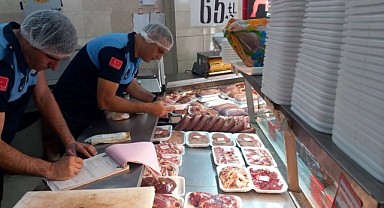 Zabıta ekipleri kasapları denetledi